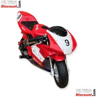 Pocket Bike 49cc Haute Qualit Rouge et blanc images 2