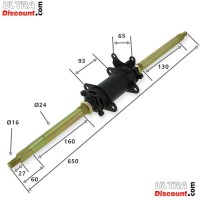 Train Arrire complet 24 pour Quad 110cc Bigfoot (650mm) photos 1