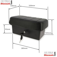 selle passager et boite  outils avec serrure pour citycoco photos 2