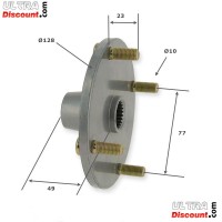 Moyeu de roue Arrire pour quad Shineray 250cc STXE type 3 photos 1
