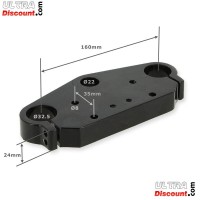 T de fourche suprieur 160mm pour Scooter Citycoco (Noir) photos 1