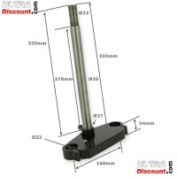 T de fourche infrieur 320mm pour Scooter Citycoco photos 1