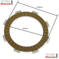 Disque de friction d'embrayage Quad Bashan 250cc BS250S11 (type2) photos 1