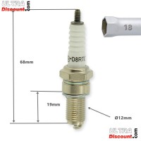 Bougie d'origine pour Quad Bashan 200cc (BS200S-7) photos 1