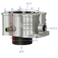 Cylindre pour Quads Shineray 250ST-9E-STIXE (Moteur 167MM) photos 1