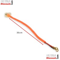 Cable d'alimentation baterie (36cm) pour Citycoco shopper - Orange fluo photos 1