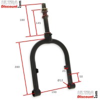 Fourche complète Mini Citycoco (280mm) photos 1 Fourche complète Mini Citycoco (280mm) photos 1