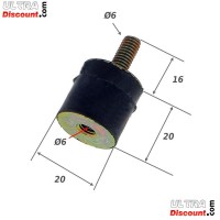 Silent Bloc 20x20 pour Quads Shineray 250STXE photos 1