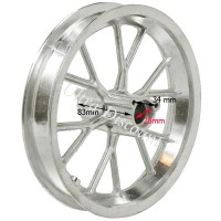Jante avant pour pocket bike Cross (8'', type 2) photos 1