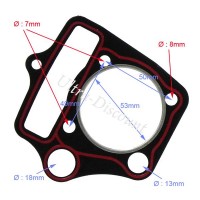 Pochette de joints pour moteur dirt bike 110cc 1P52FMH 52.4mm images 2