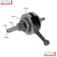 Vilebrequin pour quad Shineray 250cc STXE photos 2