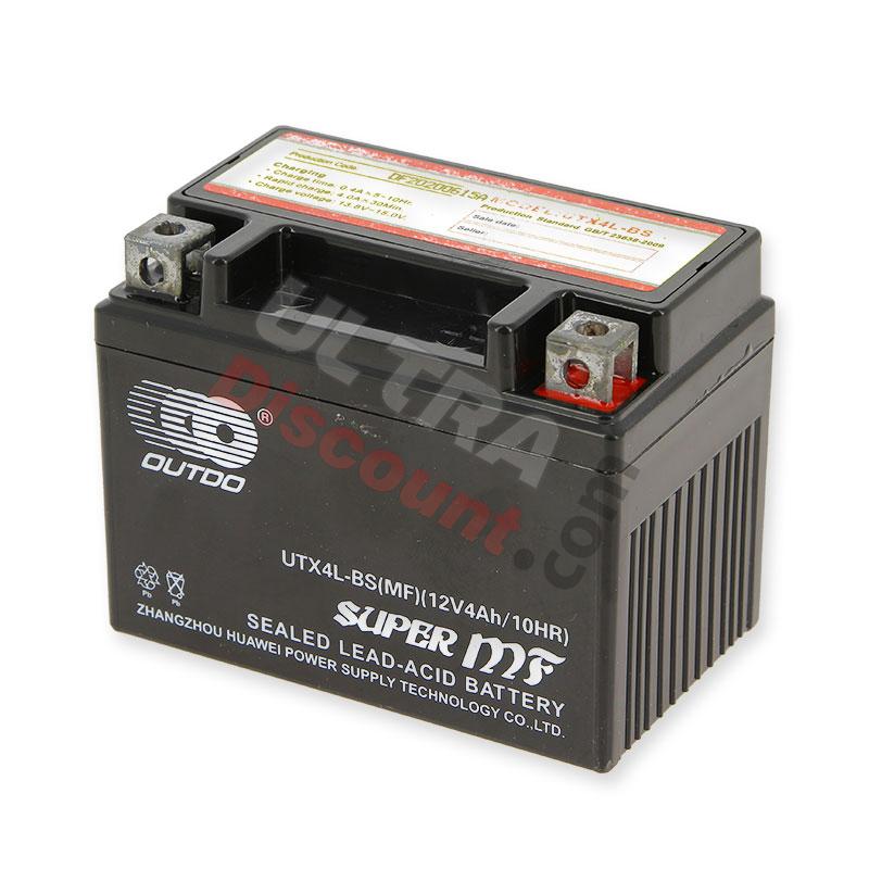 Batterie d'allumage pour Quad 110cc 125cc 12v-4Ah (UTX4L-BS), Pièces Quad  110cc - 125cc, Allumage