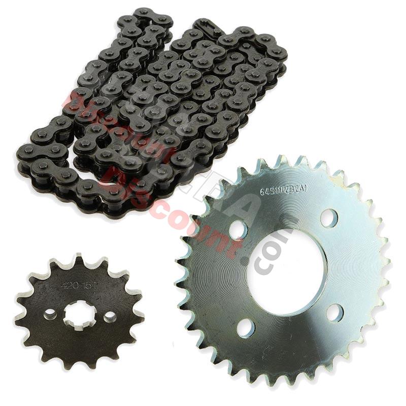Kit transmission Chaine + couronne + pignon pour Skymax 125 Euro5, Pièces Dax Skymax Kit transmission Chaine + couronne + pignon pour Skymax 125 Euro5, Pièces Dax Skymax