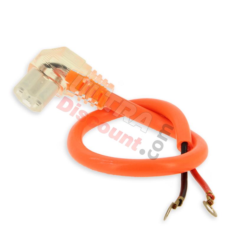 Cable d'alimentation baterie (36cm) pour Citycoco shopper - Orange fluo, pi�ces citycoco shopper M1P