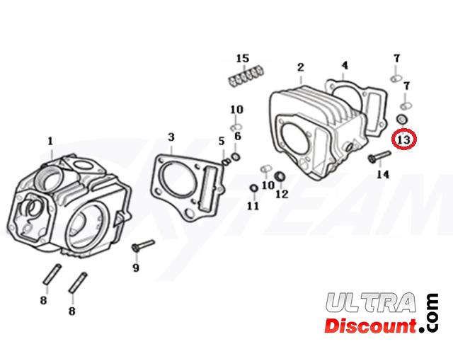 Joint torique pour moteurs Skyteam Skymini 125cc - Euro 4 photos 1