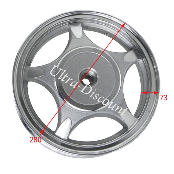 Jante arrire aluminium scooter Baotian BT49QT-9 photos 1