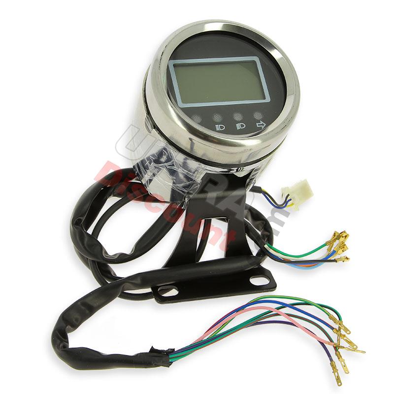 Tkspeed MLS045 Pour Les Cylindres 1/2/4 Moto Universel LED LCD Compteur De  Vitesse Numérique Compteur De Compteur De Compteur De Compteur De Compteur