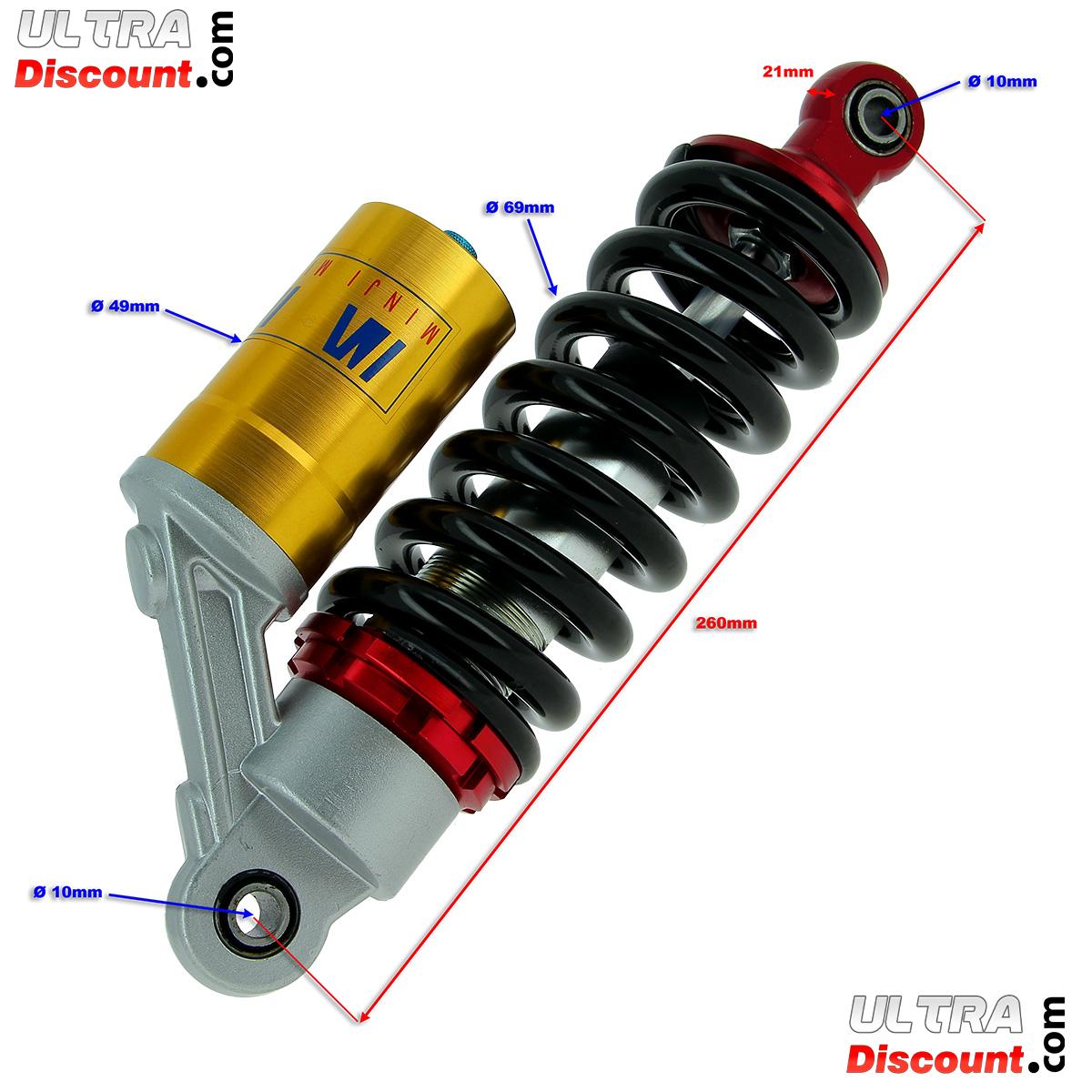 Amortisseur Arrire  Gaz 260mm pour Dirt Bike (Modle 5) photos 1