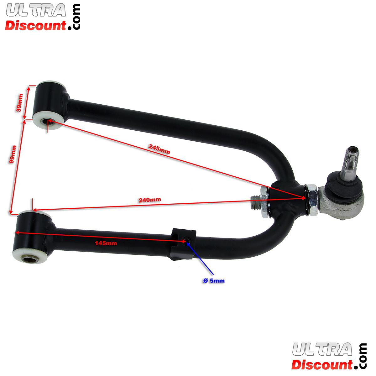 Bras de Suspension Suprieur Droit pour Quads Shineray 200 ST-6A photos 1