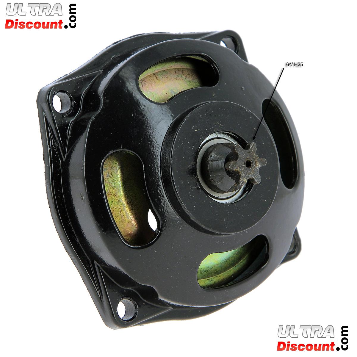 Cloche d'Embrayage avec Pignon 6 Dents Petit Pas H25 pour Pocket Bikes photos 2