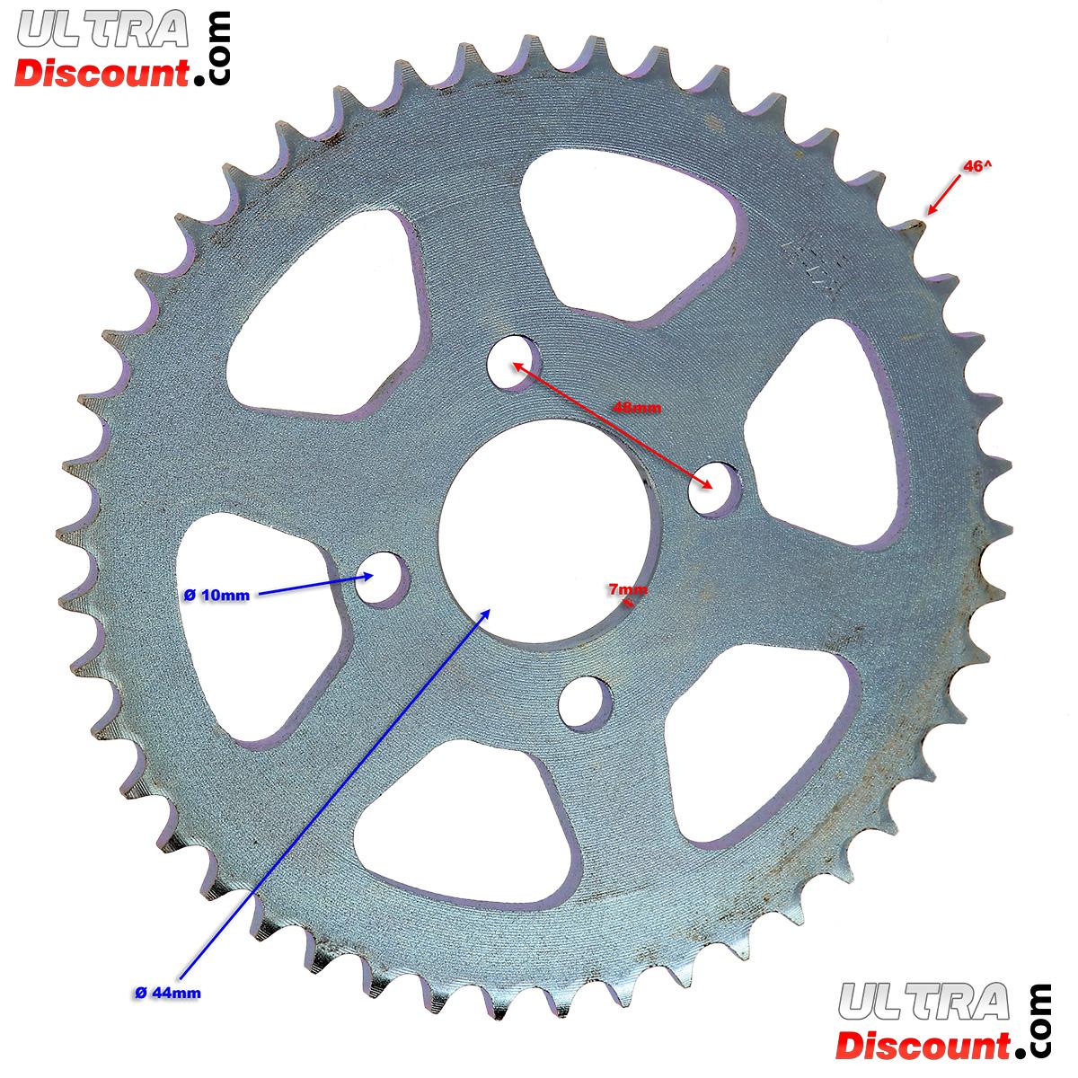 Couronne pour quad shineray 200cc ST-6A (46 dents) photos 1