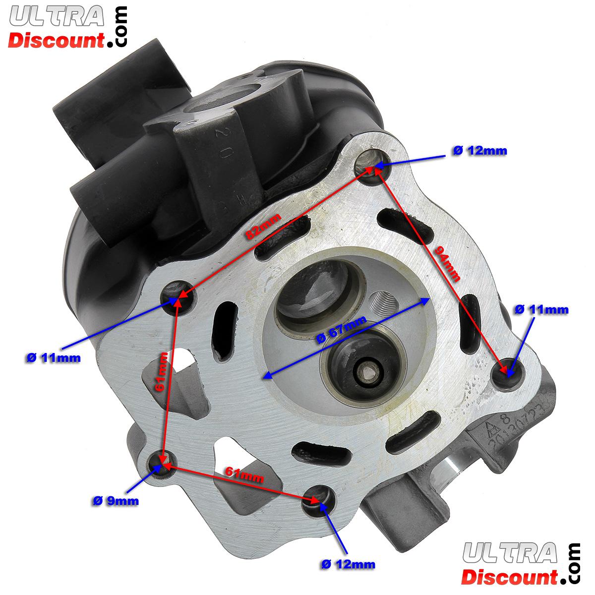 Culasse pour Moteur de Quad Bashan 250cc (Noire, BS250S-11) photos 2