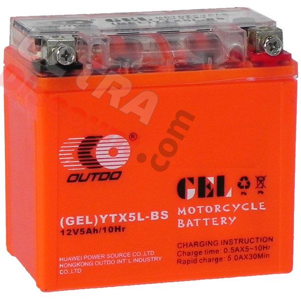 Batterie Gel OUTDO pour Scooter 50cc à 125cc (150x85x92.5), Pièces