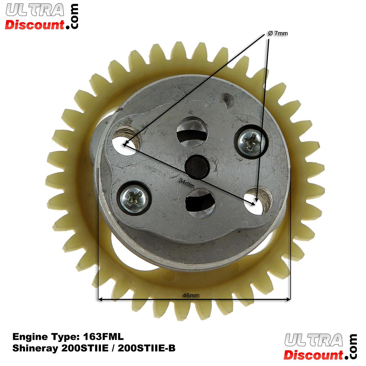 Pompe  Huile pour Quads Shineray 200STIIE - 200STIIE-B (Moteur 163FML) photos 2
