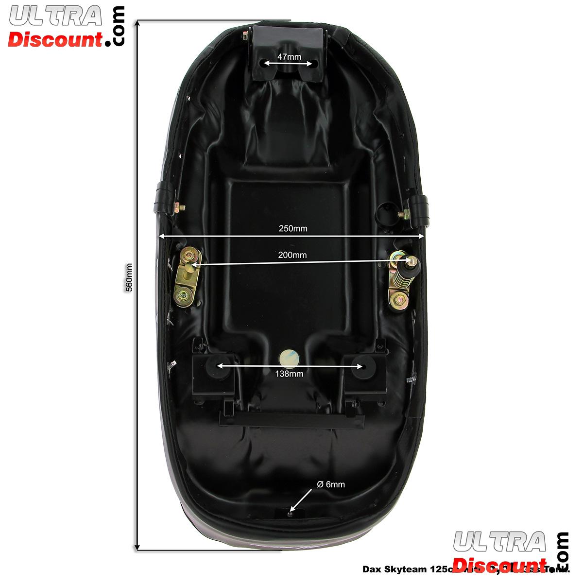 Selle Noire pour Dax Skyteam 50cc  125cc (5,5L) photos 1