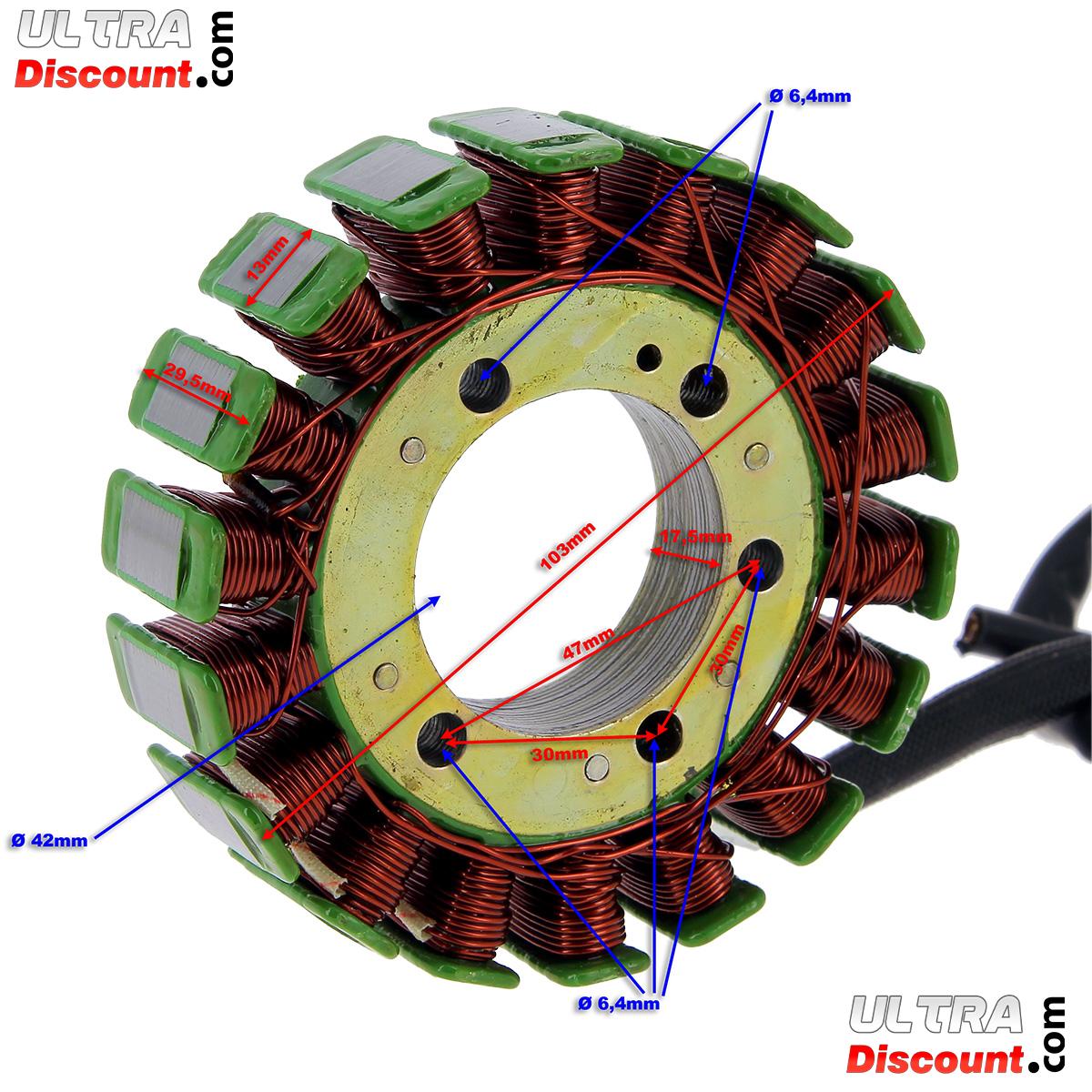 Stator d'Allumage pour Quads Shineray 250ST-9C photos 1