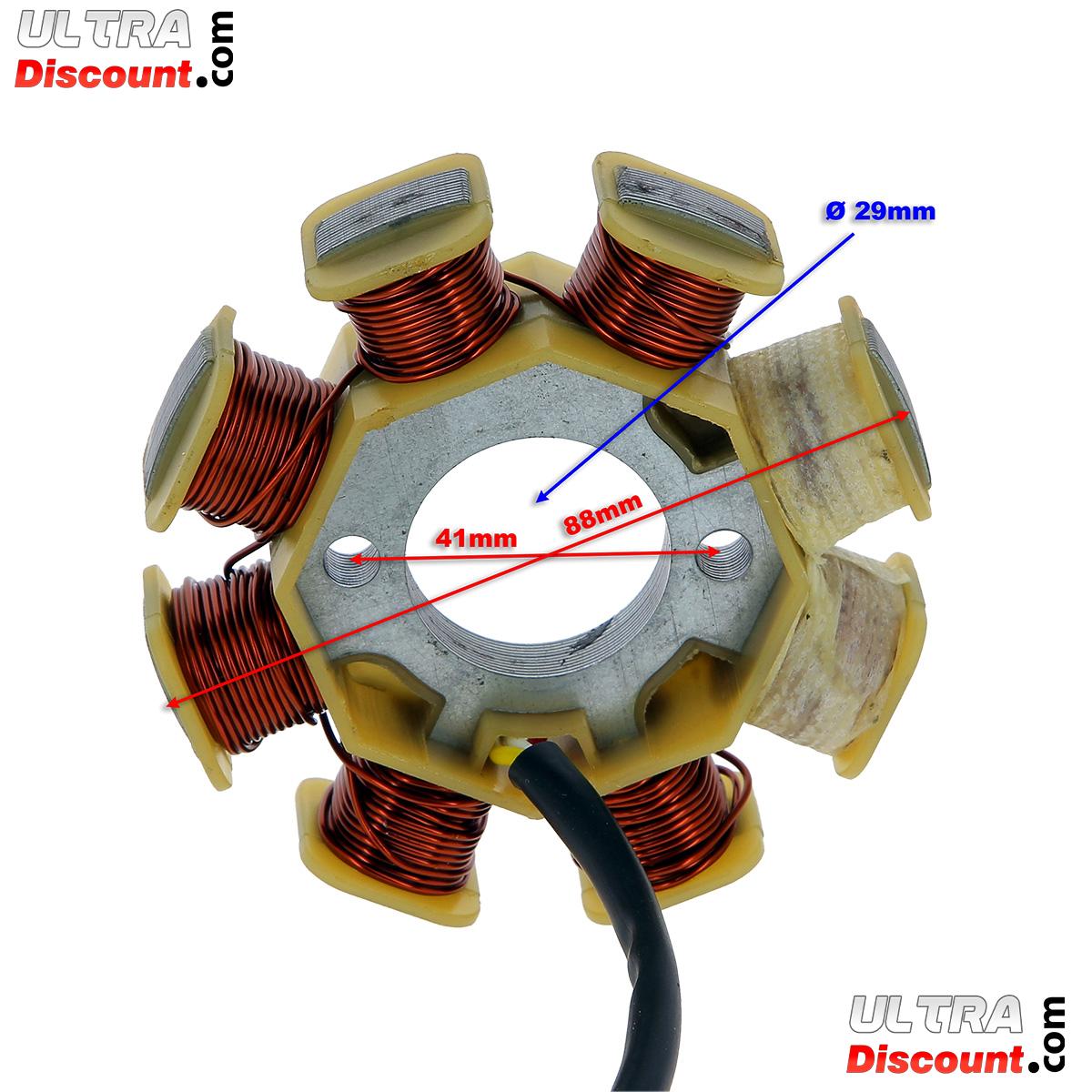 Stator pour Scooter Chinois 50cc 4temps (4 fils) photos 1