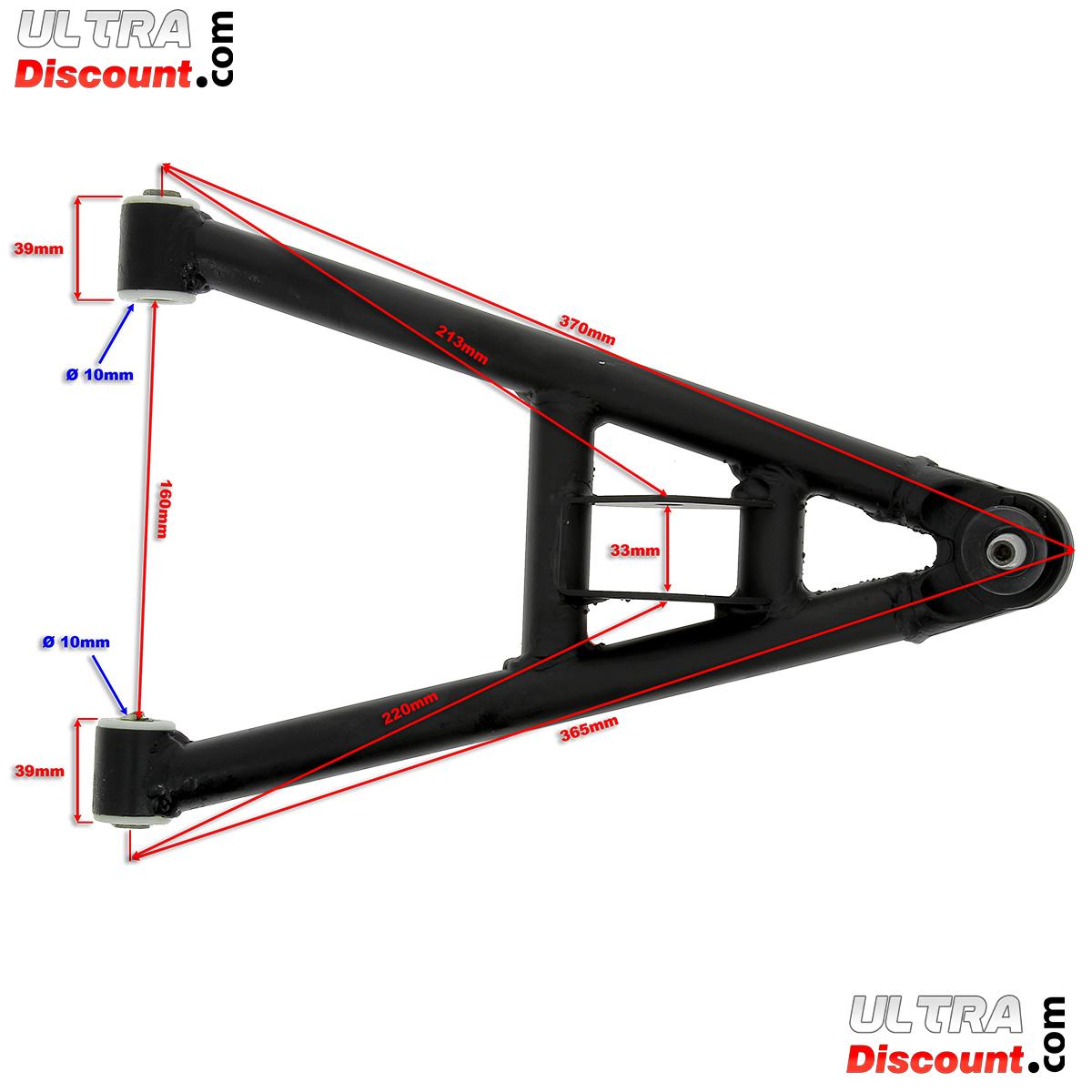 Triangle de Suspension Infrieur Droit pour Quads Shineray 200ST-6A photos 1