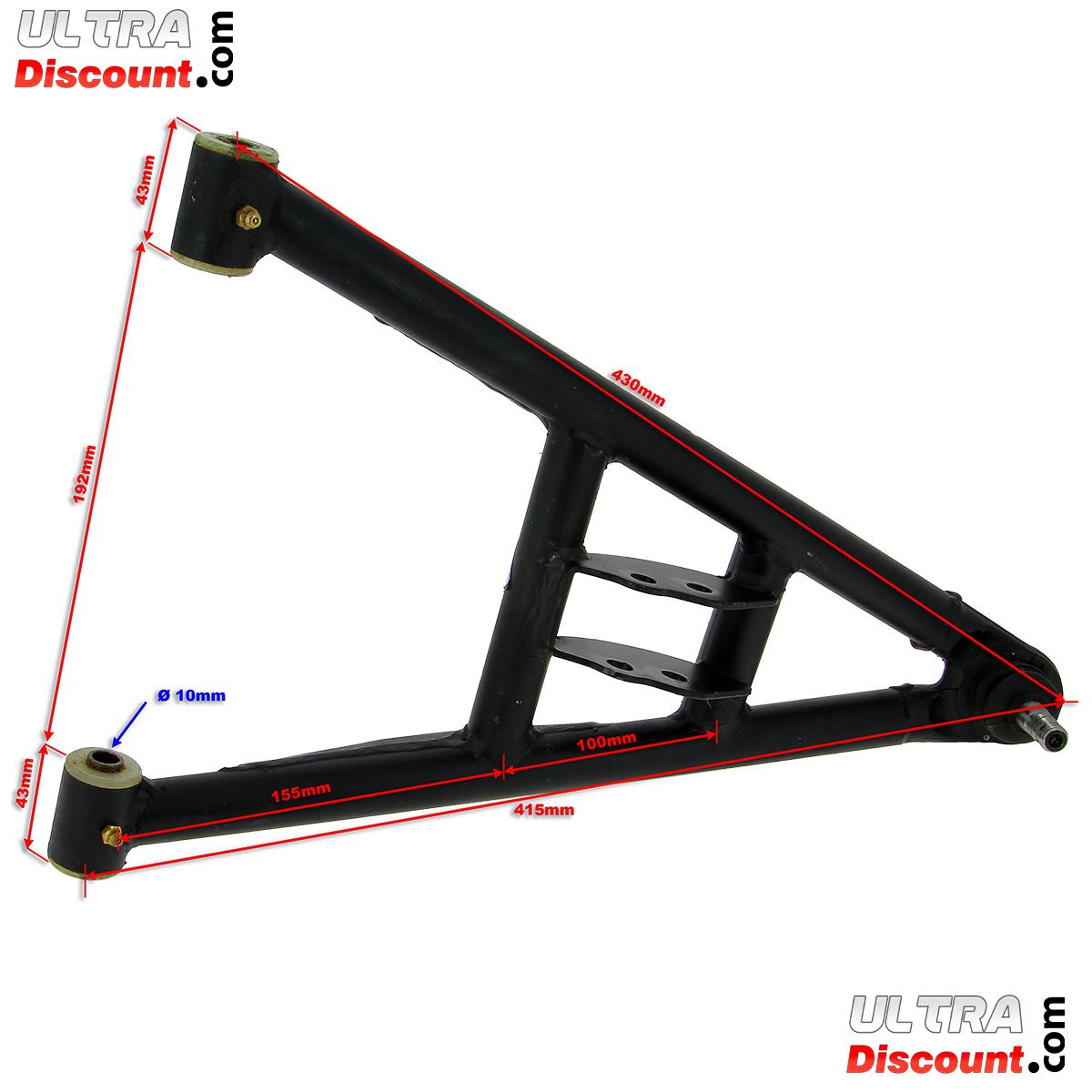 Triangle de Suspension Infrieur Droit pour Quads Shineray 250ST-5 photos 1