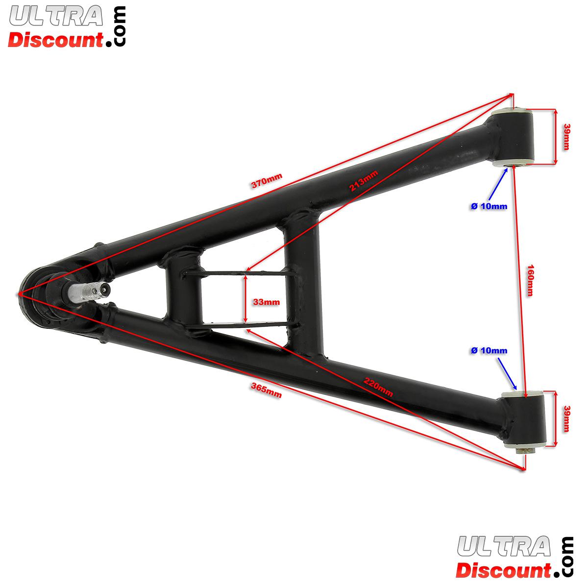 Triangle de Suspension Infrieur Gauche pour Quads Shineray 200ST-6A photos 1