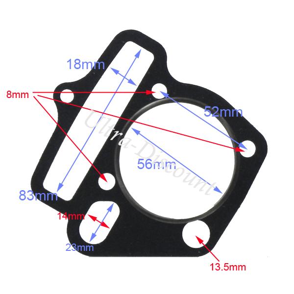 pochette de joint dirt bike 140cc pour moteur 140cc 1P55FMJ photos 1