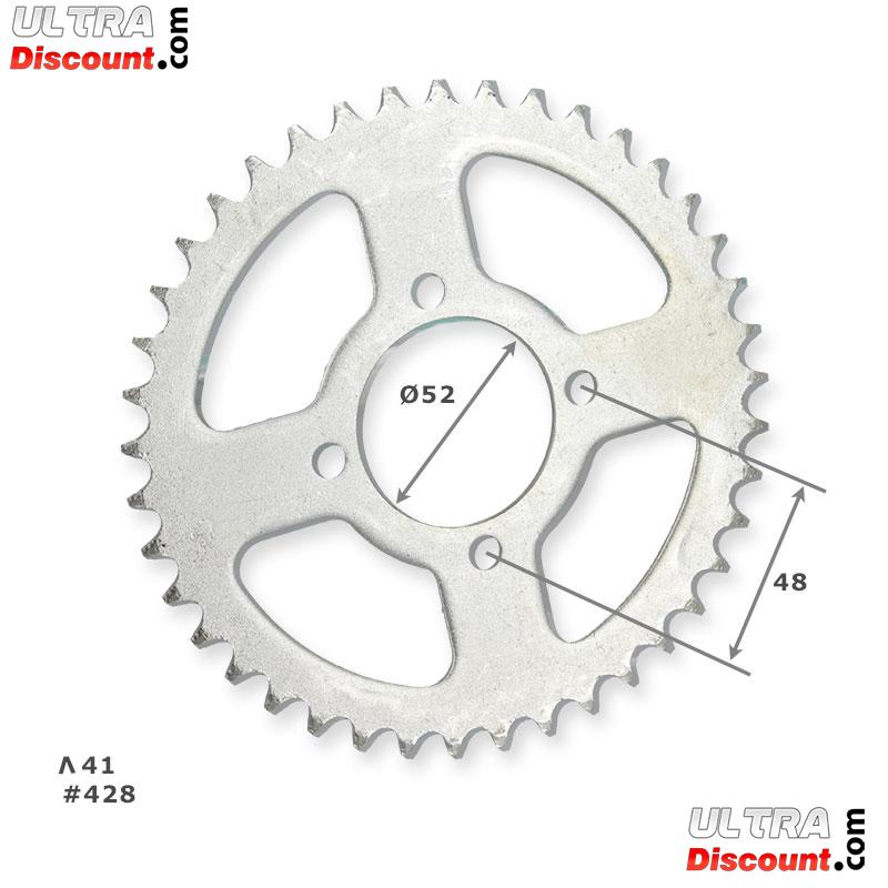 Couronne renforce de 41 dents pour dirt (modle 2, Pas : 428) photos 1
