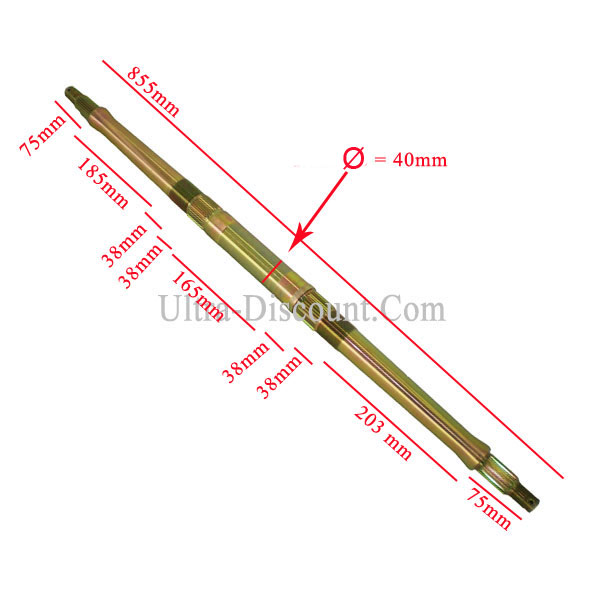 Arbre de train arrire pour Quad Shineray 300cc ST-4E (855mm) photos 1