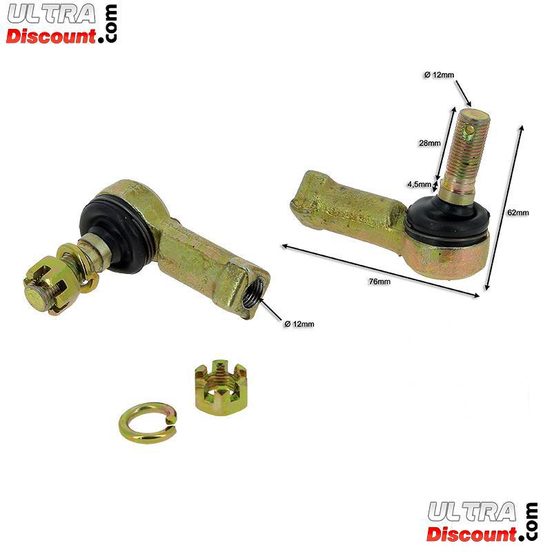 Rotules de Direction avec crous pour Quads Shineray 300ST-4E photos 1