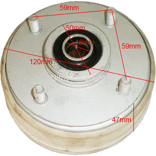 Moyeu de roue avant 85mm Quad Bashan 200cc (BS200S-3A) photos 1