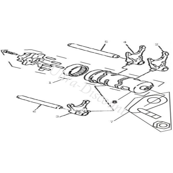 Barillet de selecteur de vitesse Quad Bashan 300cc (BS300S-18) photos 2