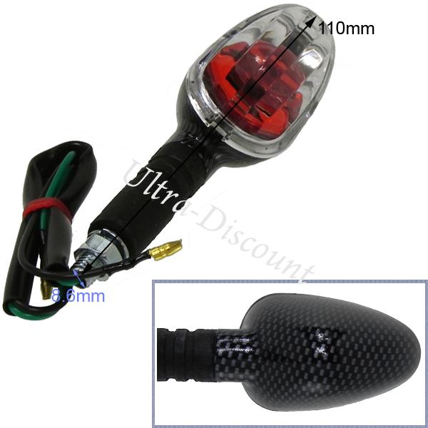 Paire de clignotant Carbone pour scooter photos 1