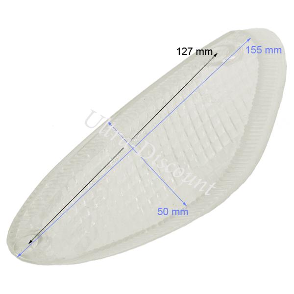 Cabochon transparent de clignotant avant gauche Baotian BT49QT-9 photos 1