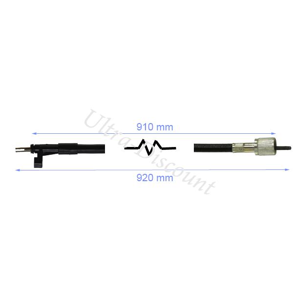 Cable de compteur de vitesse Scooter Baotian BT49QT-9 (type 2) photos 1