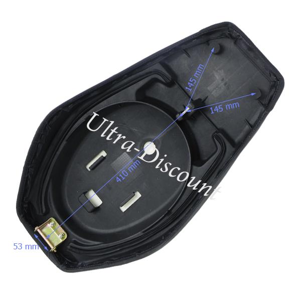 Selle Noire pour scooter Baotian BT49QT-12 photos 2