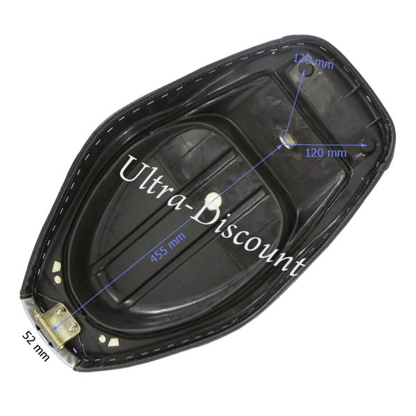Selle Noire-Grise pour scooter Baotian BT49QT-9 photos 2