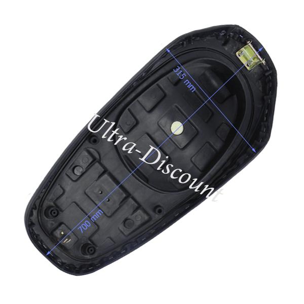Selle Noire pour scooter Baotian BT49QT-7 photos 1