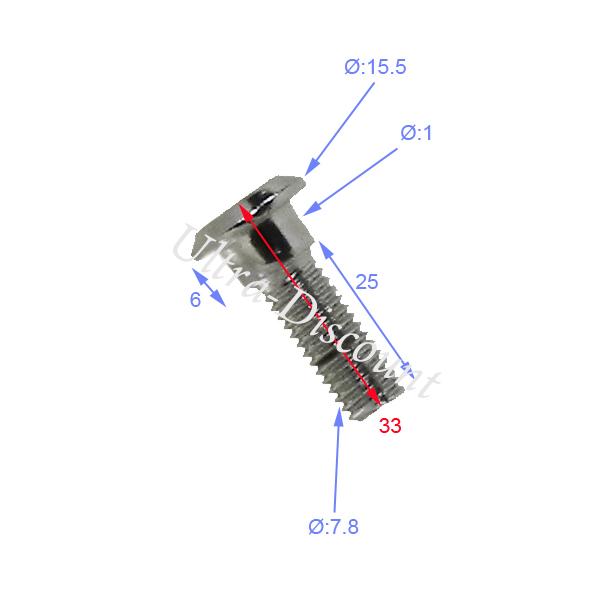 Vis de fixation de disque sur quad Shineray 300cc (33mm) photos 1