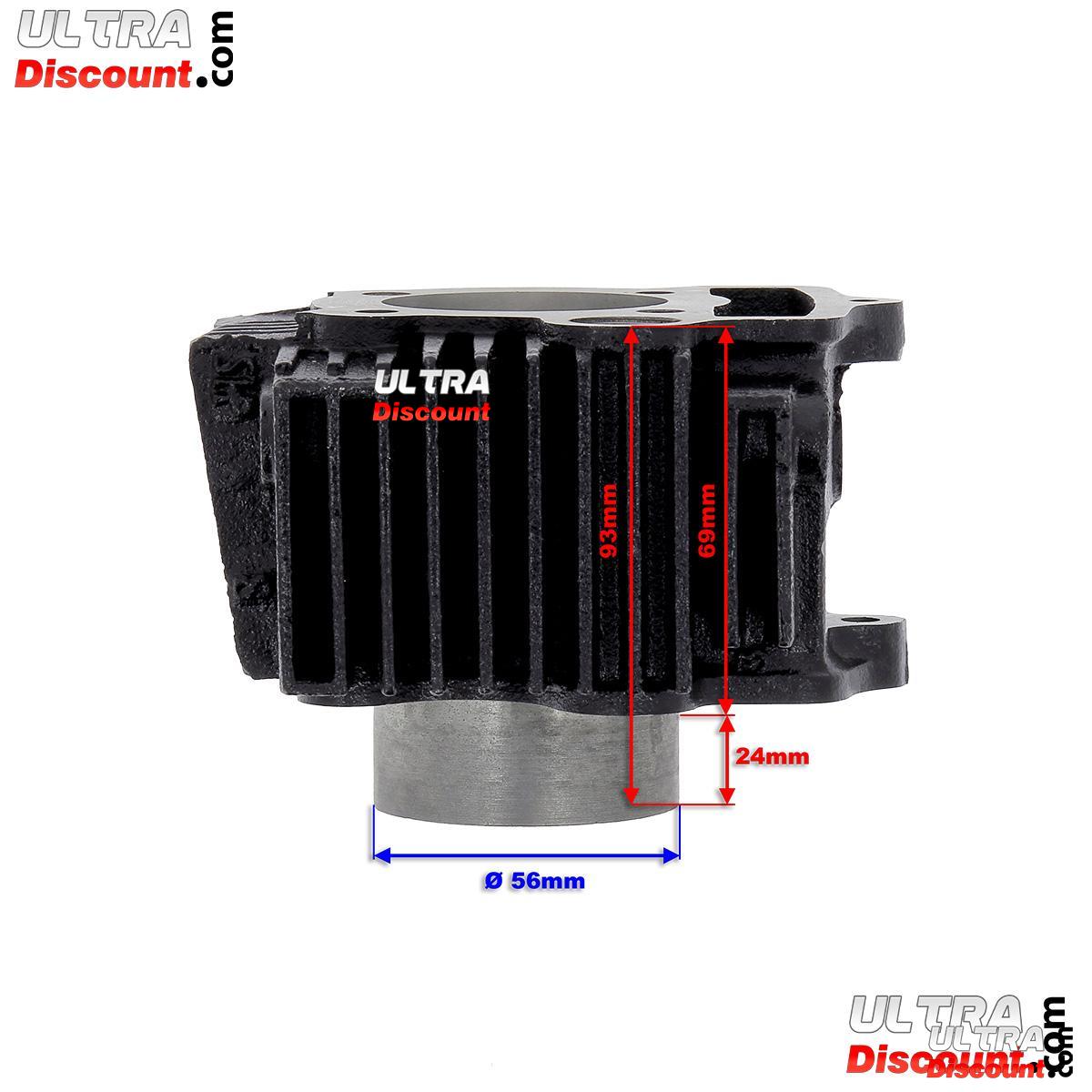 Kit Cylindre noir pour dirt bike 125cc ( LIFAN : 1P52FMI ) photos 1