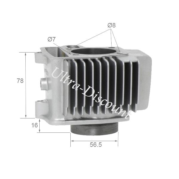 Kit Cylindre pour dirt bike 125cc ( LONCIN : 1P52FMI ) photos 1