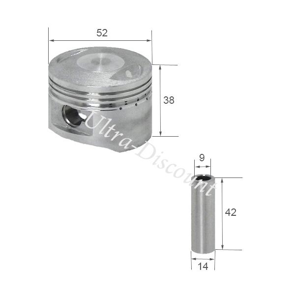Kit Cylindre pour dirt bike 125cc ( LIFAN : 1P52FMI ) photos 1